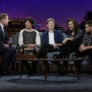 The Late Late Show With James Corden, Louis Tomlinson (L), Niall Horan (C), Harry Styles (R), 03/23/2015, ©CBS