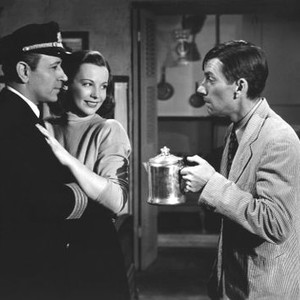 JOHNNY ANGEL, from left, George Raft, Signe Hasso, Hoagy Carmichael, 1945