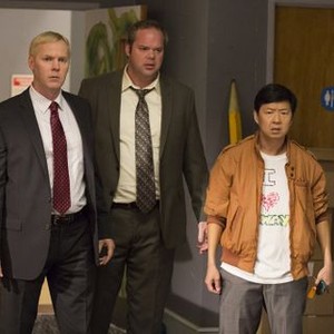 Community, Brady Novak (L), Jeremy Scott Johnson (C), Ken Jeong (R), 'Basic Sandwich', Season 5, Ep. #13, 04/17/2014, ©NBC