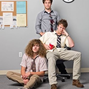 Workaholics, Blake Anderson (L), Adam DeVine (C), Anders Holm (R), 'Season 1', 04/06/2011, ©CC