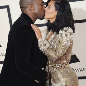 !!! UNITED KINGDOM OUT !!!, Kim Kardashian, Kanye West at arrivals for The 57th Annual Grammy Awards 2015 - Arrivals Part 1, Staples Center, Los Angeles, CA February 8, 2015. Photo By: Charlie Williams/Everett Collection