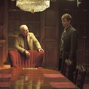 (L-R) Anthony Hopkins as Denning and Josh Duhamel as Ben in "Misconduct." photo 17