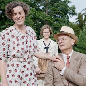 HYDE PARK ON HUDSON, from left: Olivia Williams, as Eleanor Roosevelt, Laura Linney, Bill Murray, as Franklin D. Roosevelt, 2012. ph: Nicola Dove/©Focus Features