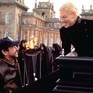 Billy Crystal (left) and Kenneth Branagh (right) on the set.