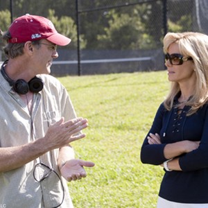 (L-R) Director John Lee Hancock and Sandra Bullock on the set of "The Blind Side." photo 5