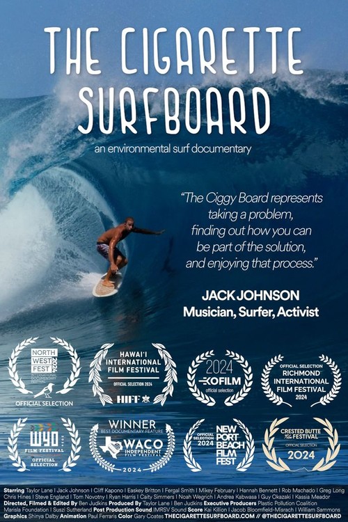 The Cigarette Surfboard poster