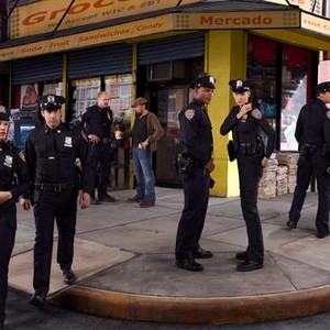 Judy Marte, Adam Goldberg, Terry Kinney, Felix Solis, Harold "House" Moore, Leelee Sobieski, Stark Sands and Tom Reed (from left)