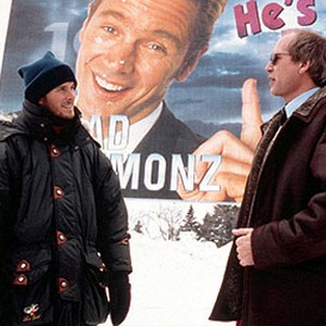Director Chris Koch and Chevy Chase on the set of Paramount's Snow Day photo 4