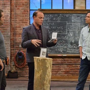 Duck Quacks Don't Echo, Tom Papa (L), Seth Herzog (C), Michael Ian Black (R), 'Swimming Pool Surprise', Season 1, Ep. #11, 02/24/2014, ©NATGEOC