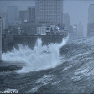 A tidal wave batters New York City. photo 17