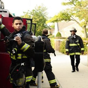 Chicago Fire, Charlie Barnett (L), Eamonn Walker (R), 'Two Families', Season 1, Ep. #7, 11/21/2012, ©NBC