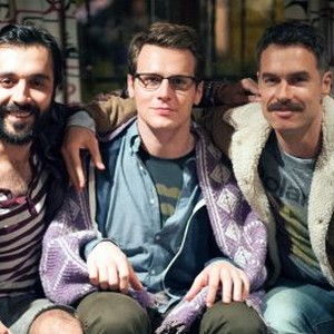 Frankie Alvarez, Jonathan Groff and Murray Bartlett (from left)