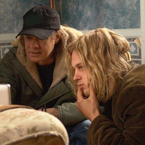 Director Gus Van Sant (left) with Michael Pitt as "Blake" (right) from HBO Films/Picturehouse LAST DAYS. photo 11
