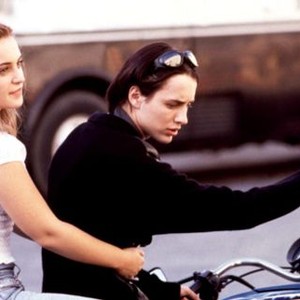CRIME AND PUNISHMENT IN SUBURBIA, Monica Keena, Vincent Kartheiser, 2000, two on a motorcycle