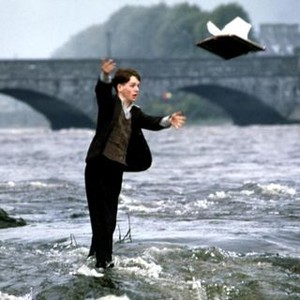 ANGELA'S ASHES, Michael Legge, 1999, flinging notebook in to the river
