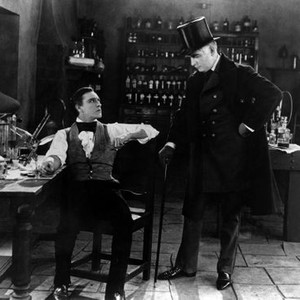 DR. JEKYLL & MR. HYDE,  John Barrymore, Brandon Hurst, 1920