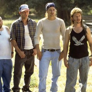 JOE DIRT, Kid Rock (second from right), David Spade (right), 2001. ©Columbia Pictures