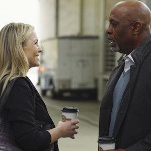 Grey's Anatomy, Jessica Capshaw (L), James Pickens Jr. (R), 'You're Gonna Need Someone on Your Side', Season 12, Ep. #21, 04/28/2016, ©ABC