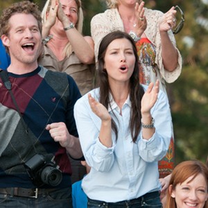 (L-R) James Tupper, Jessica Biel as Stacie and Judy Greer in "Playing for Keeps." photo 8