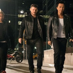 XXX: RETURN OF XANDER CAGE, FROM LEFT: TONY JAA, MICHAEL BISPING, DONNIE YEN, 2017. PH: MICHAEL GIBSON/©PARAMOUNT
