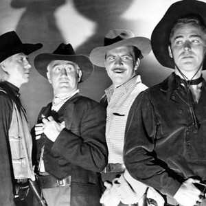 WHISPERING SMITH, from left: Frank Faylen, Donald Crisp, Robert Preston, Alan, Ladd, 1948