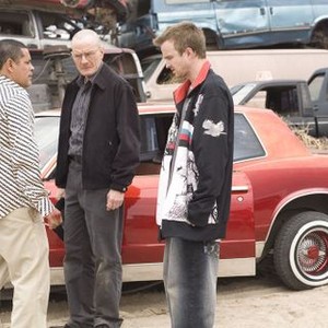 Breaking Bad, Raymond Cruz (L), Bryan Cranston (C), Aaron Paul (R), 'Seven Thirty-Seven', Season 2, Ep. #1, 03/08/2009, ©AMC