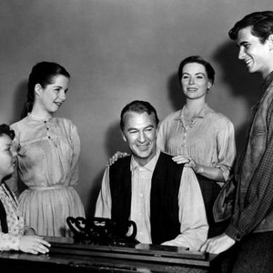 FRIENDLY PERSUASION, Richard Eyer, Gary Cooper, Dorothy McGuire, Anthony Perkins, 1956