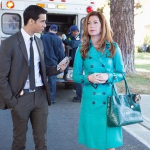 Body of Proof, Elyes Gabel (L), Dana Delany (R), 'Doubting Tommy', Season 3, Ep. #8, 04/09/2013, ©ABC