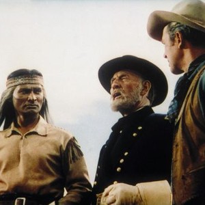 BROKEN ARROW, Jeff Chandler as Cochise, Basil Ruysdael, James Stewart, 1950. TM & Copyright ©20th Century Fox. All rights reserved