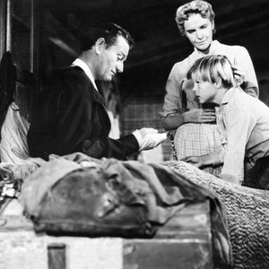 HONDO, John Wayne, Geraldine Page, Lee Aaker, 1953.