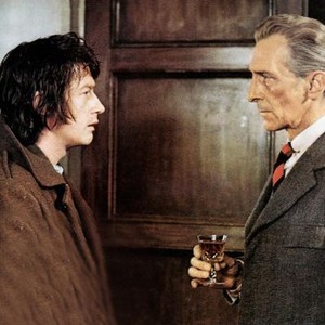 THE GHOUL, from left: John Hurt, Peter Cushing, 1975