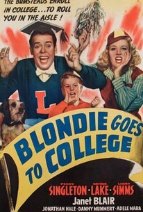 Poster for Blondie Goes to College