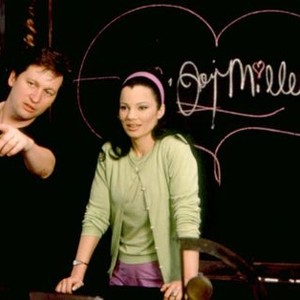 THE BEAUTICIAN AND THE BEAST, director Ken Kwapis, Fran Drescher, on set, 1997. (c)Paramount