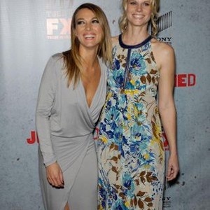 Natalie Zea, Joelle Carter at arrivals for JUSTIFIED Season 3 Premiere, Directors Guild of America (DGA) Theater, Los Angeles, CA January 10, 2012. Photo By: Michael Germana/Everett Collection