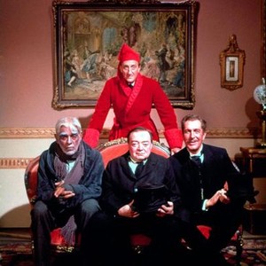 THE COMEDY OF TERRORS, Boris Karloff, Basil Rathbone, Peter Lorre, Vincent Price, 1964