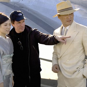 On the set of the film "Memoirs of a Geisha."