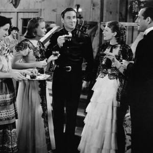BORDER G-MAN, second, third, fourth and fifth from left: Laraine Day,  George O'Brien, Rita La Roy, John Miljan, 1938