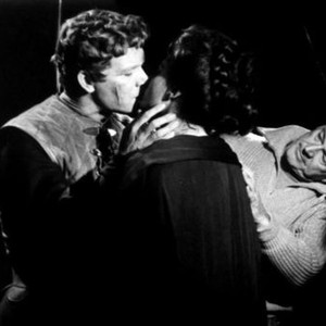 THE FALL OF THE ROMAN EMPIRE, Stephen Boyd, Sophia Loren, director Anthony Mann on set, 1964