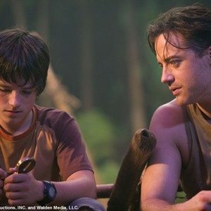 Josh Hutcherson stars as "Sean" and Brendan Fraser stars as "Trevor" in New Line Cinema's release of Eric Brevig's JOURNEY TO THE CENTER OF THE EARTH. photo 7