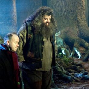 HARRY POTTER AND THE ORDER OF THE PHOENIX, from left: director David Yates, Robbie Coltrane, on set, 2007. Ph: Murray Close/©Warner Bros.
