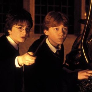 HARRY POTTER AND THE CHAMBER OF SECRETS, Daniel Radcliffe, Rupert Grint, 2002, (c) Warner Brothers