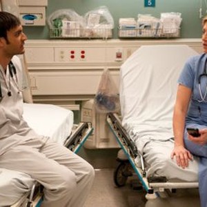 Nurse Jackie, Arjun Gupta (L), Edie Falco (R), 'Batting Practice', Season 3, Ep. #11, 06/13/2011, ©SHO