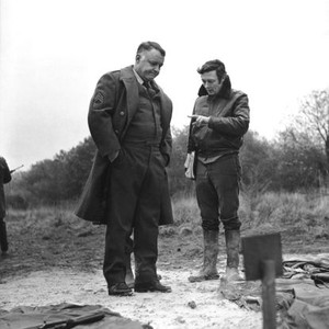 THE SERGEANT, Rod Steiger, director John Flynn, on location in France, 1968