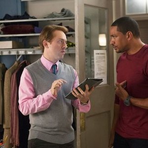 The Mysteries of Laura, Max Jenkins (L), Laz Alonso (R), 'The Mystery of the Exsanguinated Ex', Season 1, Ep. #16, 02/25/2015, ©NBC