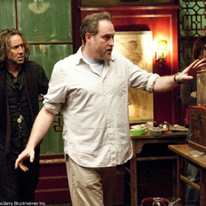 (L-R) Nicolas Cage and director Jon Turteltaub on the set of "The Sorcerer's Apprentice." photo 7