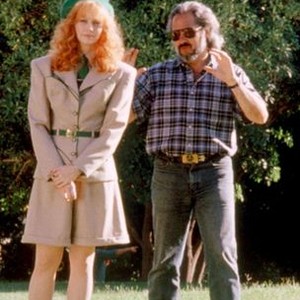 TROOP BEVERLY HILLS, Shelley Long, director Jeff Kanew, on set, 1989. (c)Columbia Pictures