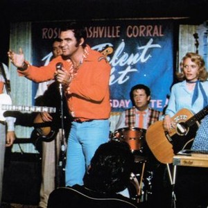 W.W. AND THE DIXIE DANCEKINGS, from left, Jerry Reed, Don Williams, (back), Burt Reynolds, James Hampton, Conny Van Dyke, (aka Connie Van Dyke), Richard Hurst, 1975