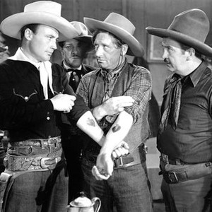 OUTLAW ROUNDUP, from left:Reed Howes, Dave O'Brien, I Stanford Jolley, Jack Ingram, Charles King, 1944
