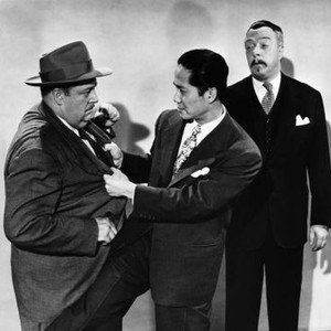 THE SKY DRAGON, from left, Paul Maxey, Keye Luke, Roland Winters, (as Charlie Chan), 1949