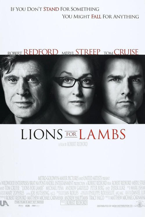 Lions for Lambs poster